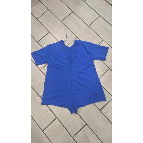 NWT Free People FP Movement Hot Shot Onesie Romper‎ – Electric Shock Blue, - Picture 5 of 5